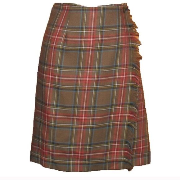 Vintage 80’s Wool Wrap Skirt - Picture 1 of 6